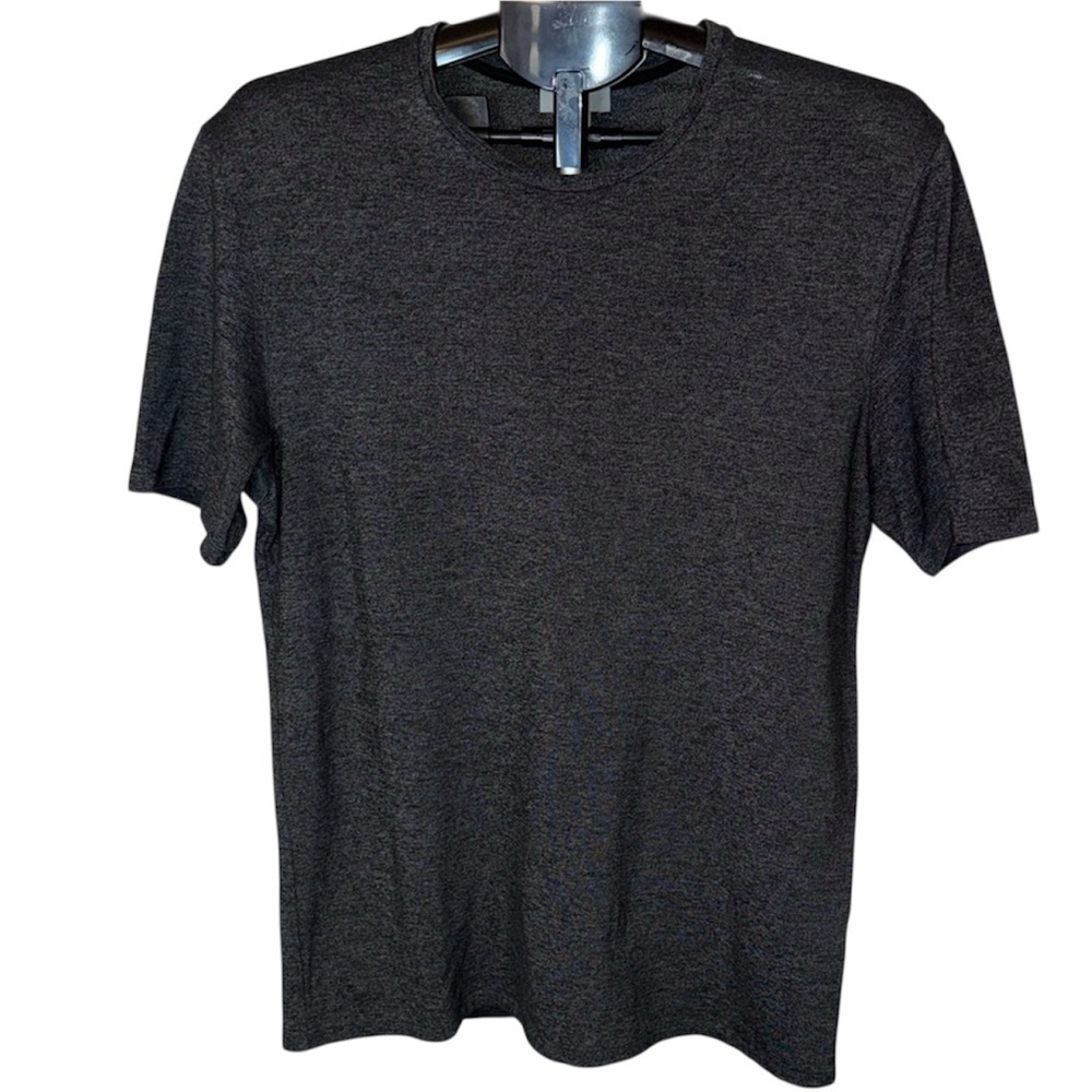 COS Men's Short Sleeve Crewneck T-Shirt in Dark Charcoal